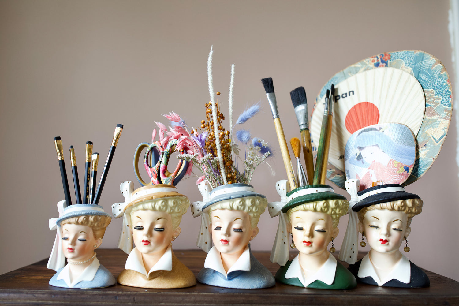 Vintage Head Vases, Busts