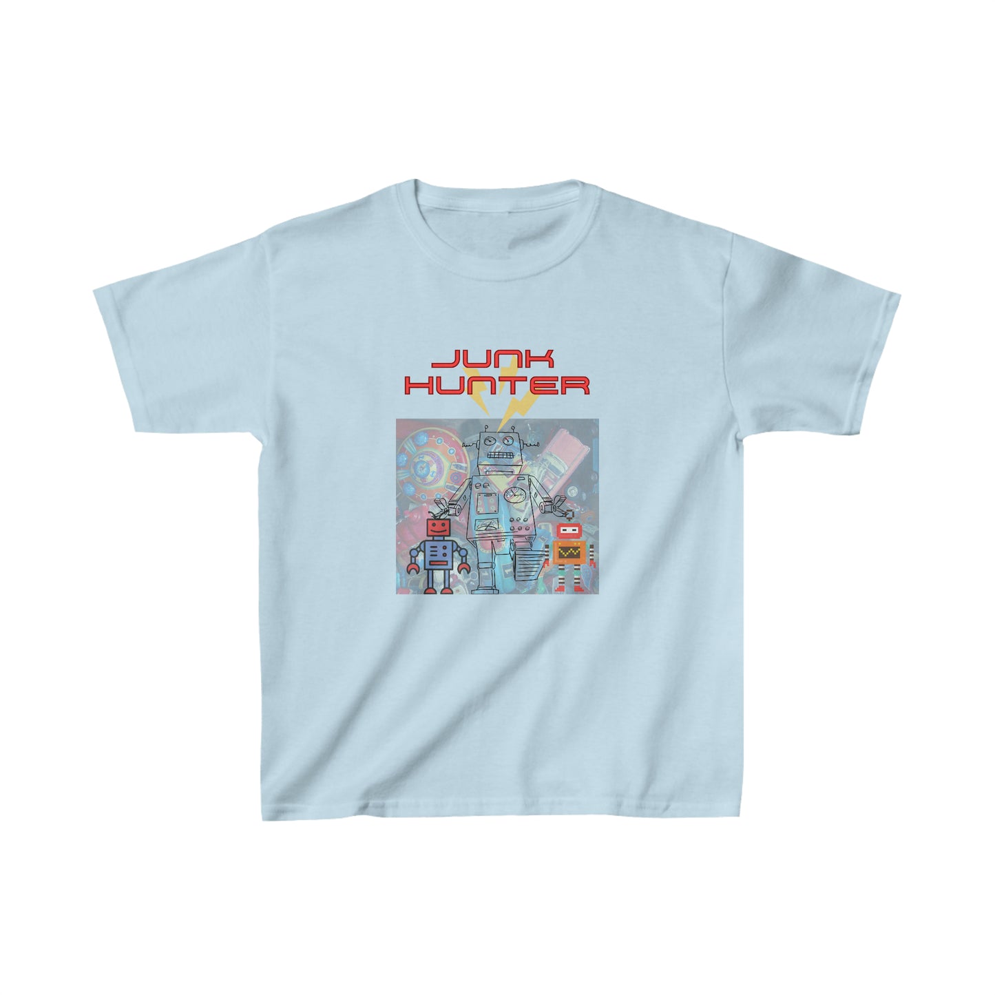 Vintage Kids Shirt - Junk Hunter- Vintage Robot- Robot Kids Shirt- Kids Heavy Cotton™ Tee
