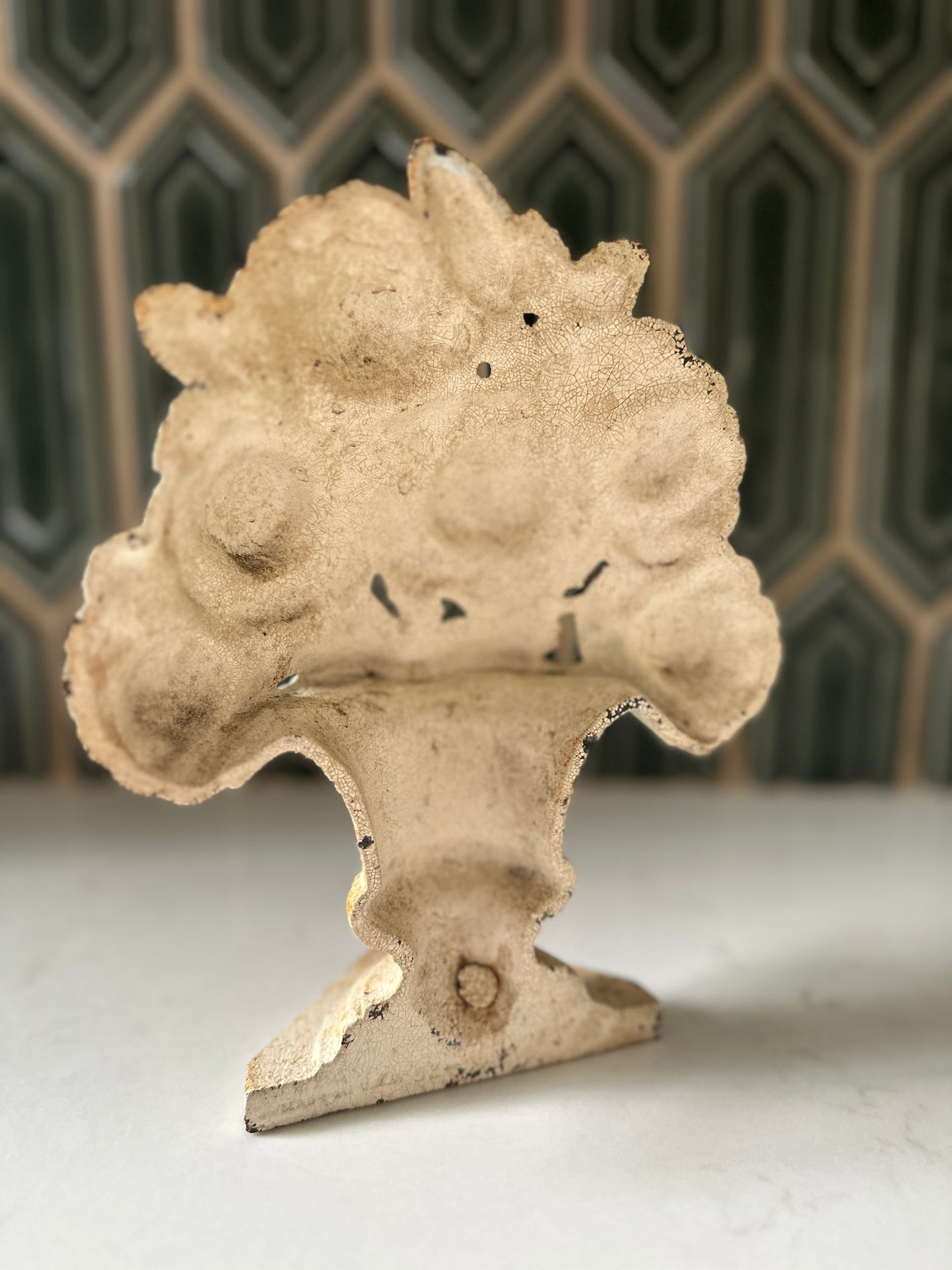 Vintage flower doorstop