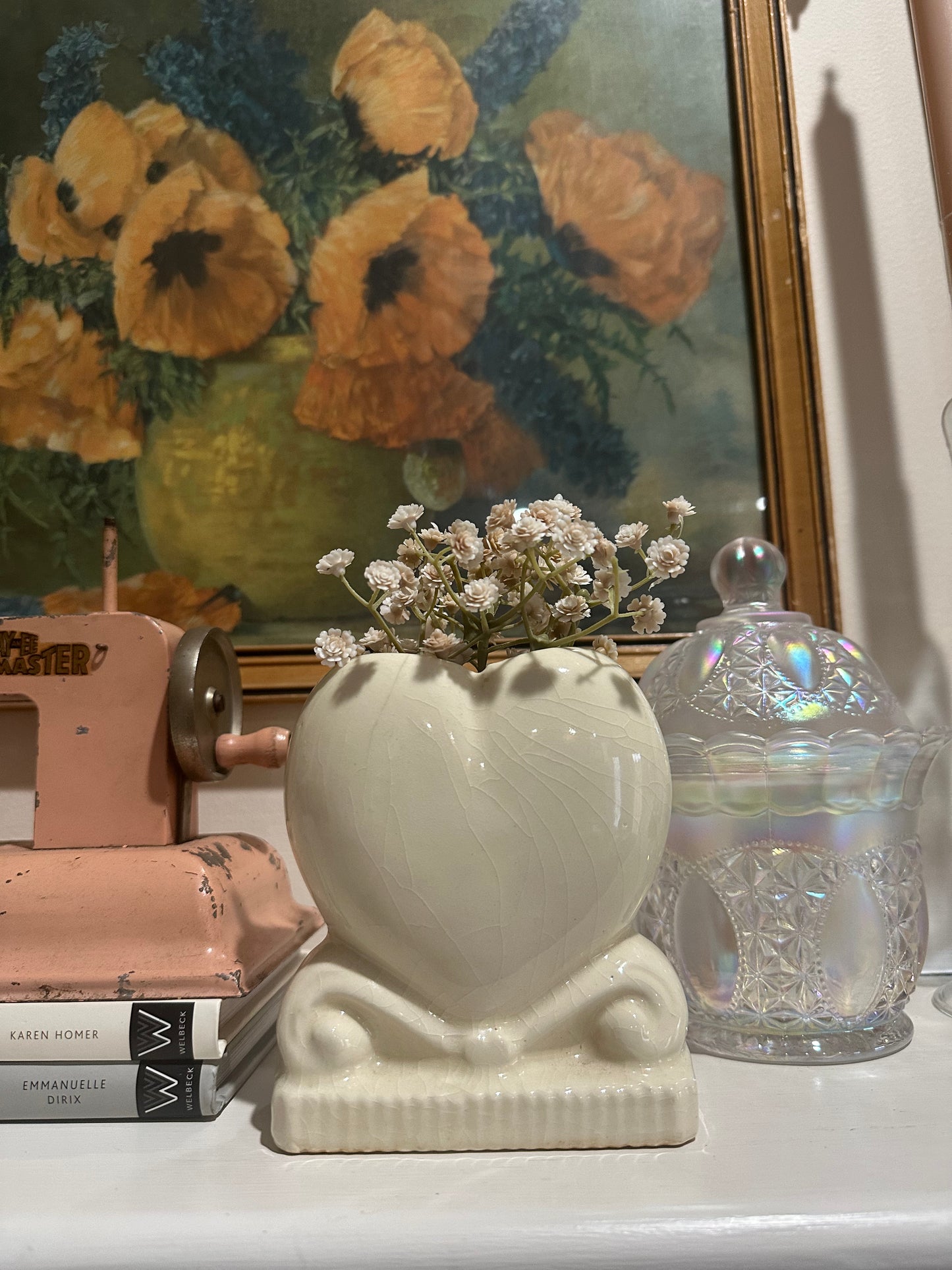 Heart vase- pottery vase