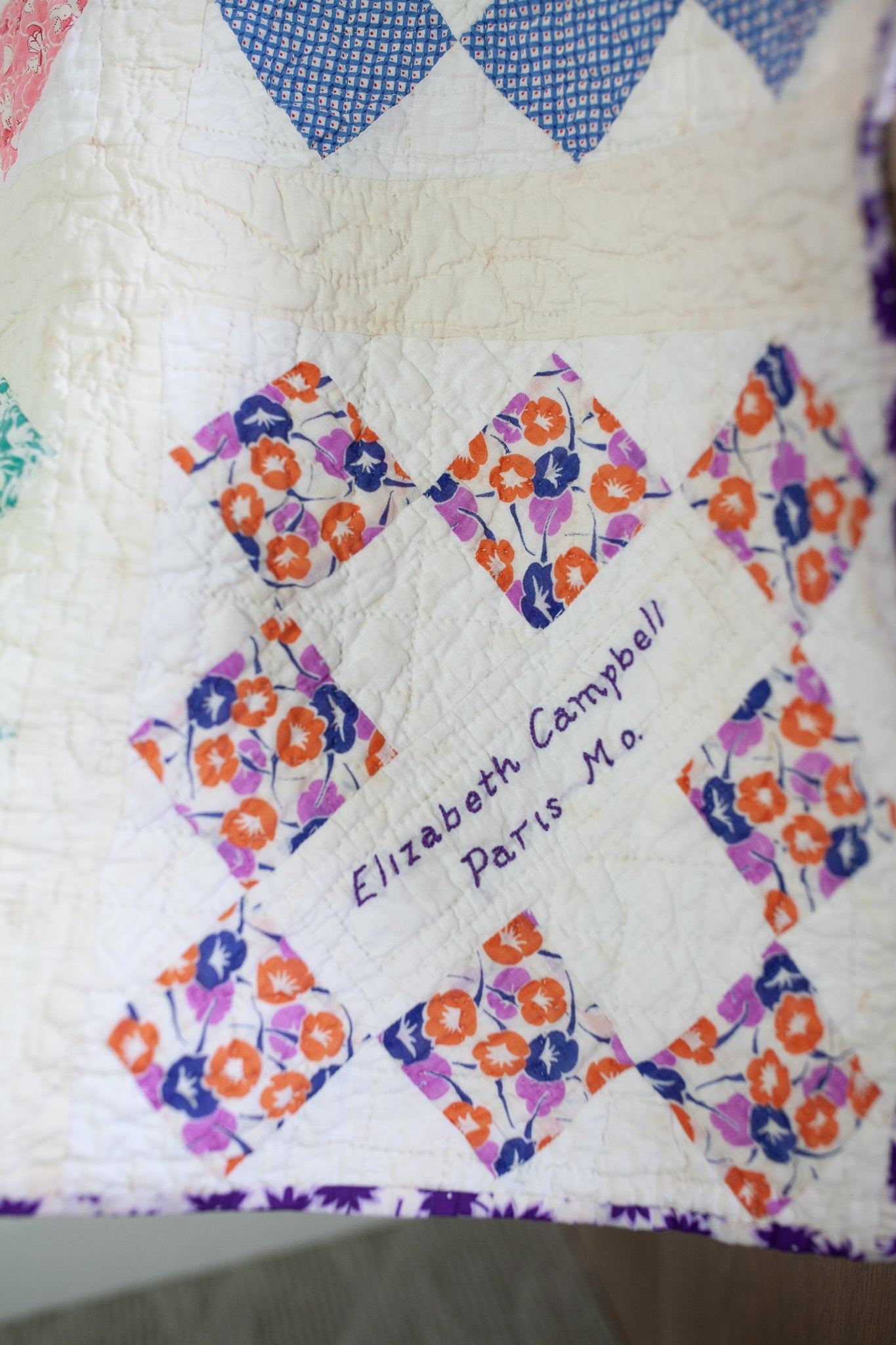 Vintage Quilt- Autograph Quilt- 1937