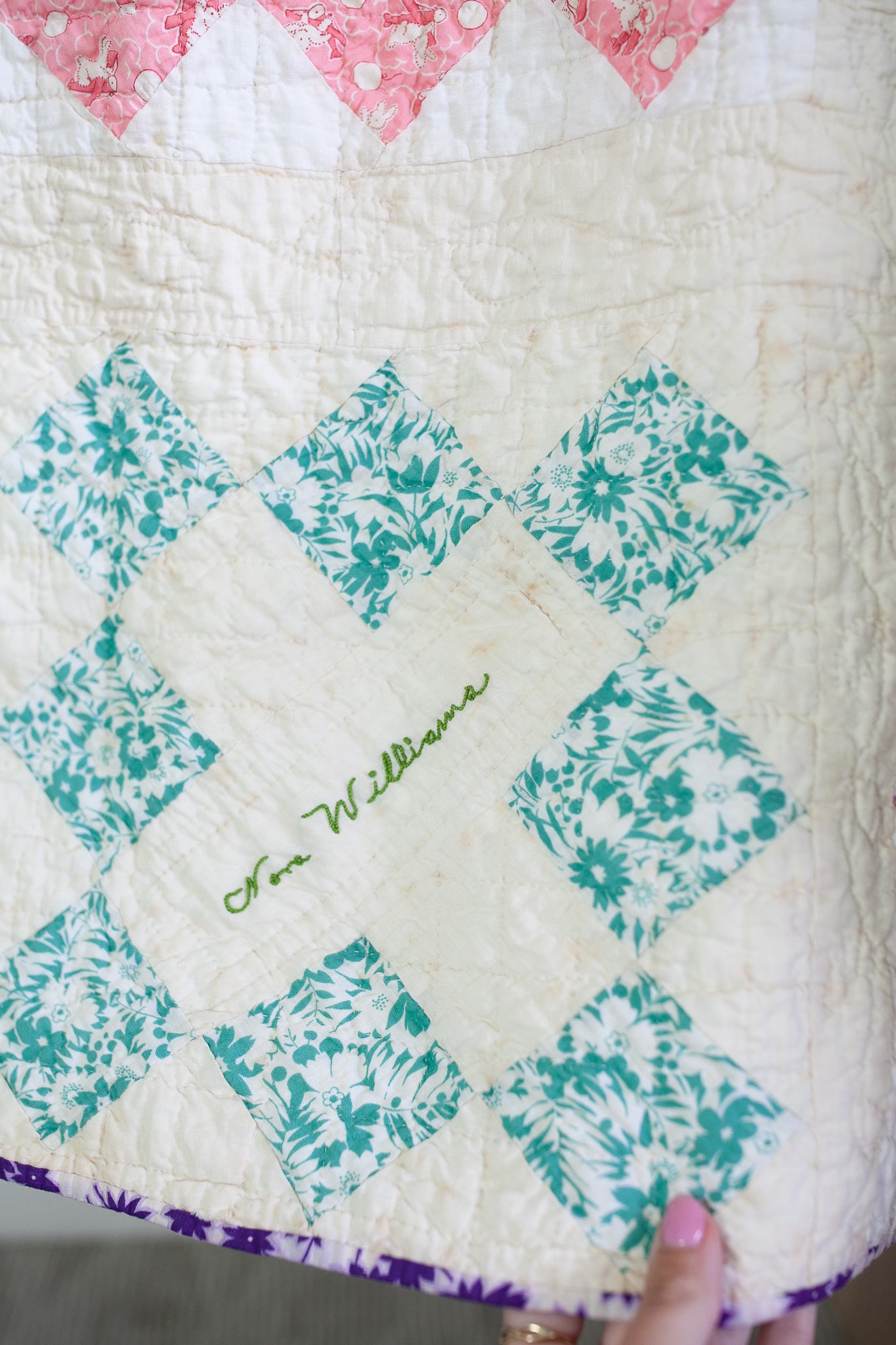 Vintage Quilt- Autograph Quilt- 1937