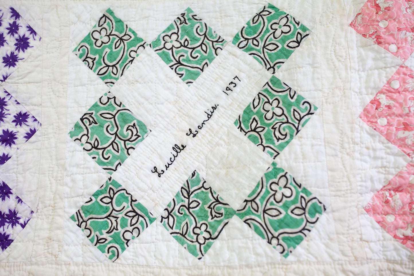 Vintage Quilt- Autograph Quilt- 1937