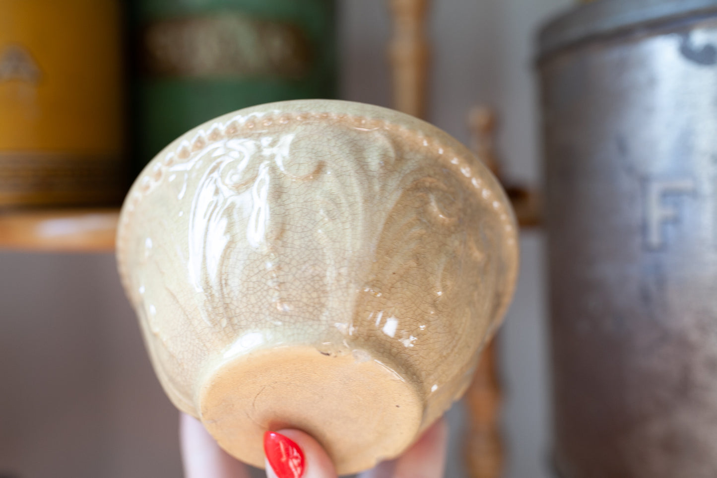 Antique Yellow-ware Bowl - Antique Small Bowl