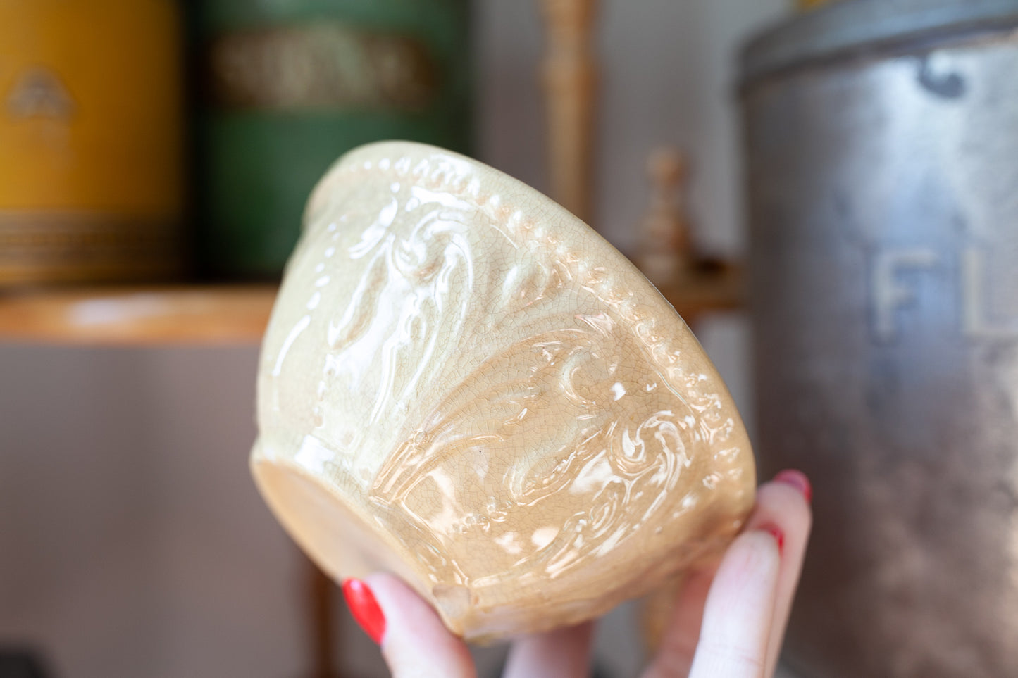Antique Yellow-ware Bowl - Antique Small Bowl
