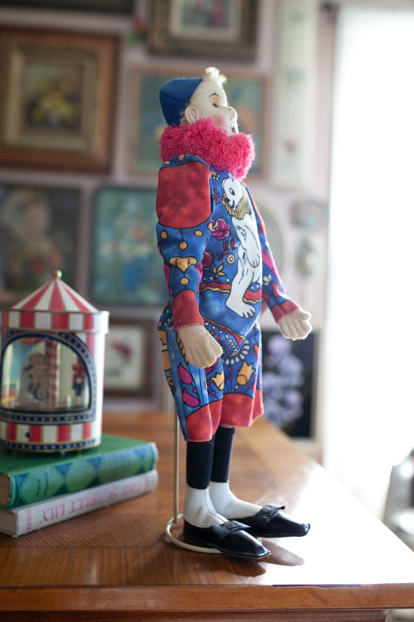 Steiff- Clown-Vintage Steiff, 1988-89 Coloro Circus Clown,1911 replica,limited edition,Filzpuppe-