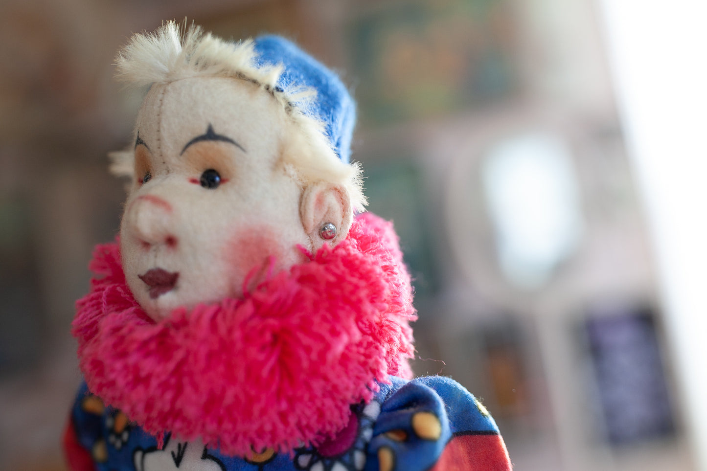 Steiff- Clown-Vintage Steiff, 1988-89 Coloro Circus Clown,1911 replica,limited edition,Filzpuppe-
