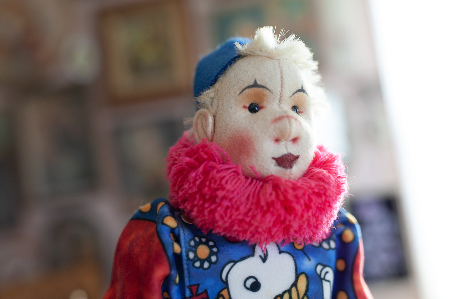 Steiff- Clown-Vintage Steiff, 1988-89 Coloro Circus Clown,1911 replica,limited edition,Filzpuppe-