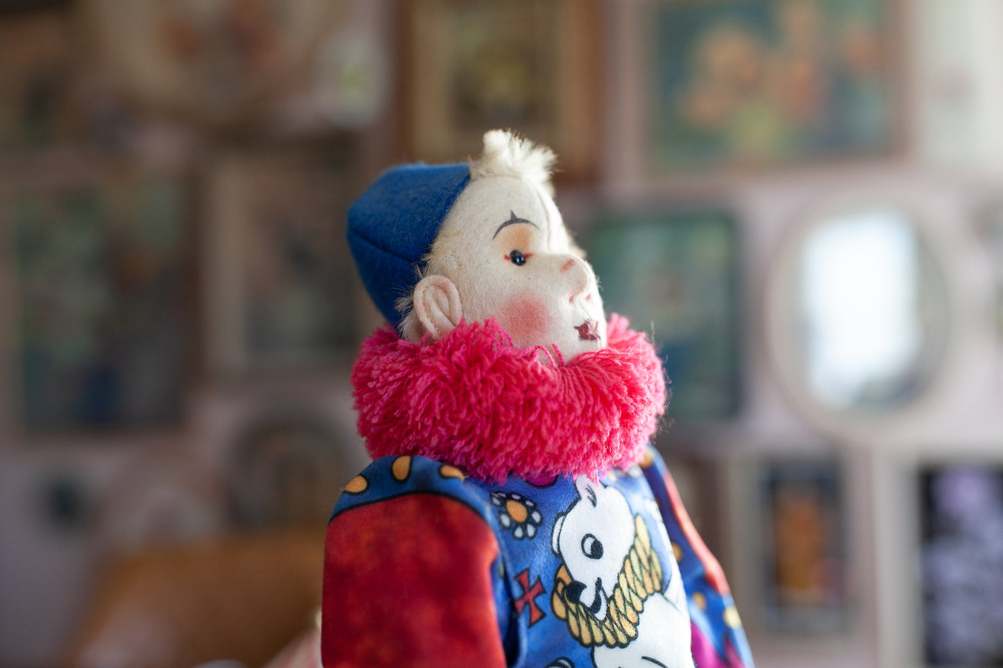 Steiff- Clown-Vintage Steiff, 1988-89 Coloro Circus Clown,1911 replica,limited edition,Filzpuppe-