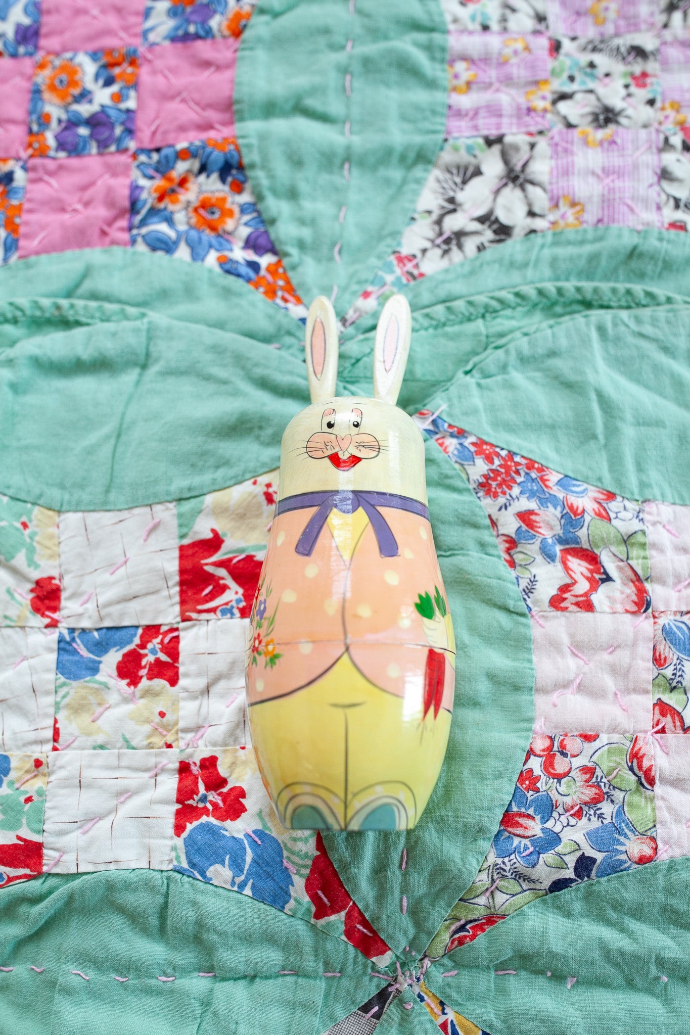 Vintage Nesting Bunnies- Easter Bunny-Nesting Dolls