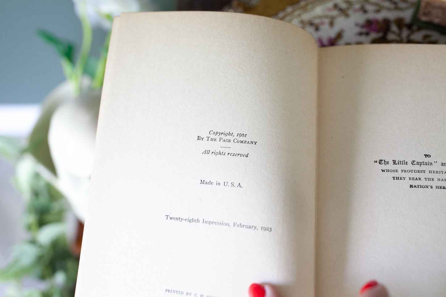 The Little Colonel's Holidays by Annie Fellows Johnston- Antique Book 1910 - Great Cover and Spine