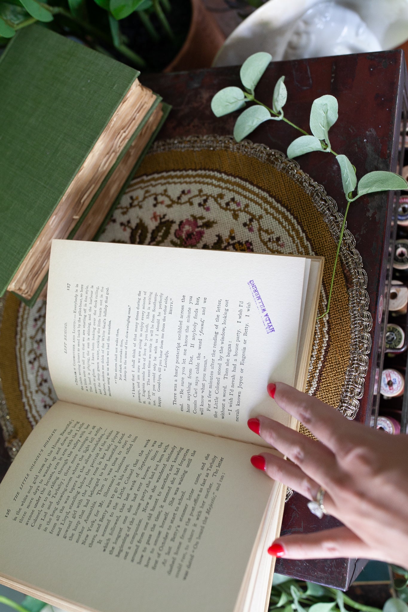 The Little Colonel's Holidays by Annie Fellows Johnston- Antique Book 1910 - Great Cover and Spine