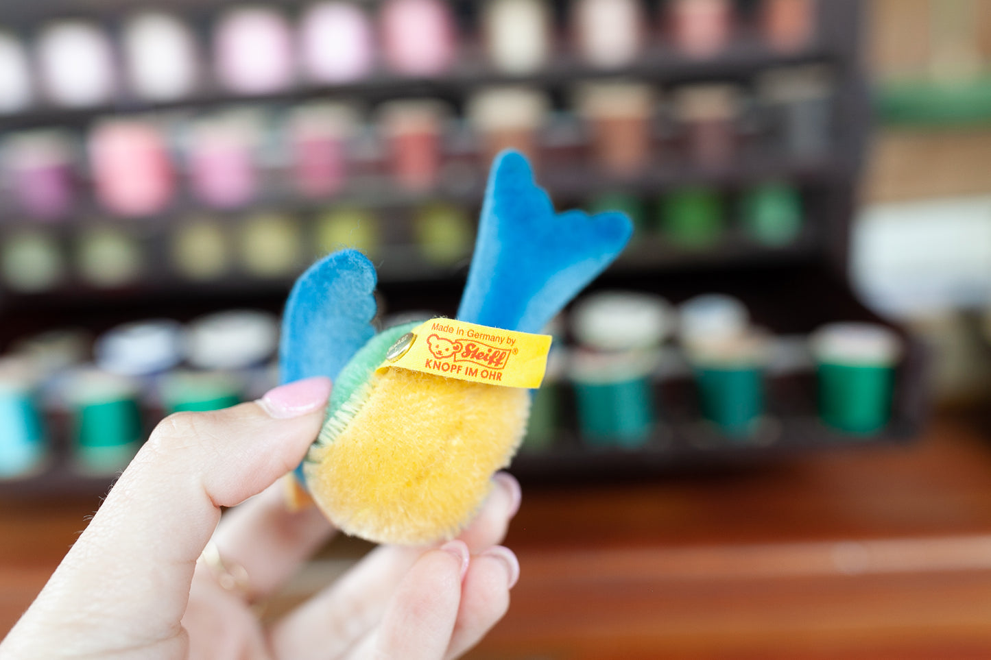 Vintage Steiff- Steiff Bird- Made in Germany -Lora- Miniature Bird