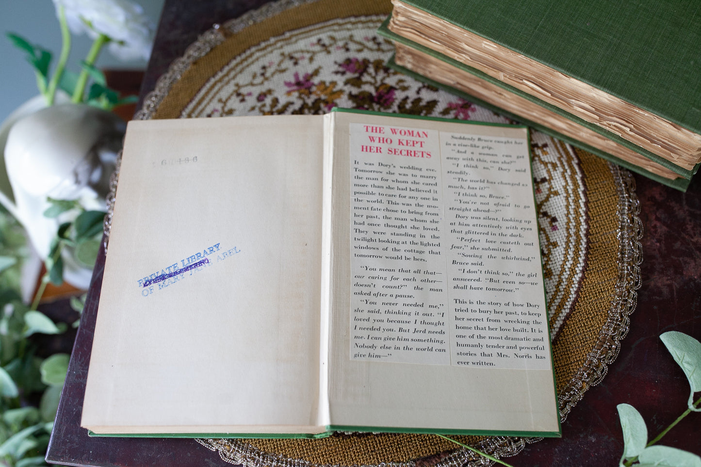 Vintage Book - Red Silence by Kathleen Norris -Green Book