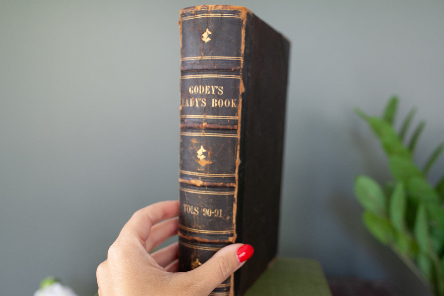 Antique Book -Godey's Lady's Book Magazine 1875- Antique Fashion Book