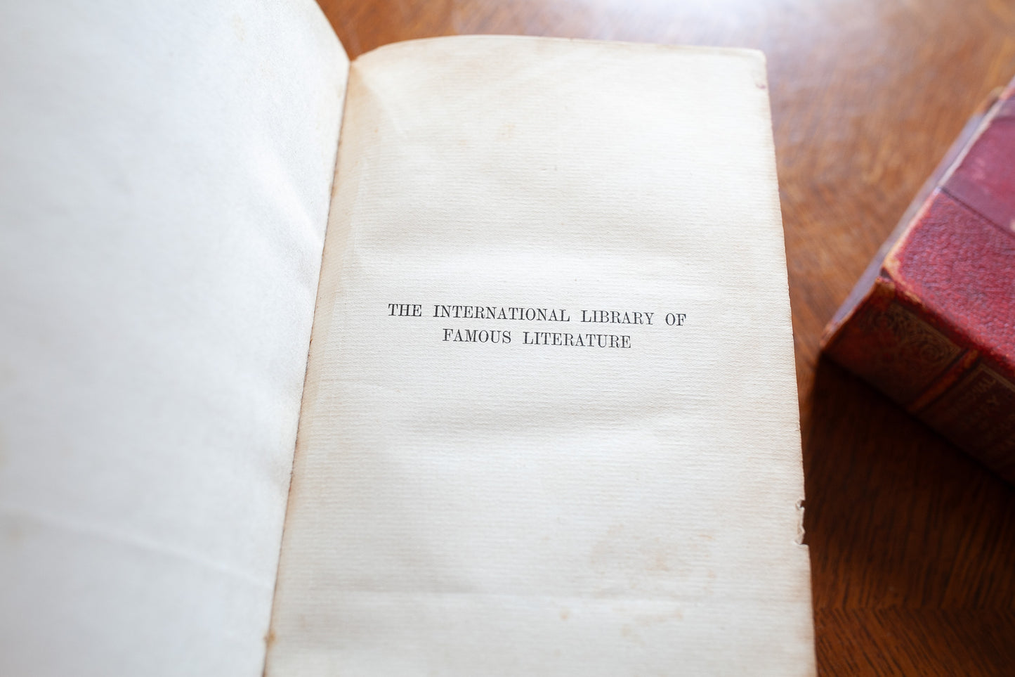 International Library of Famous Literature -Antique Books