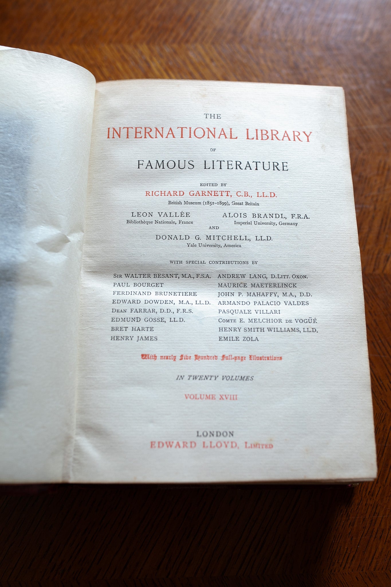 International Library of Famous Literature -Antique Books