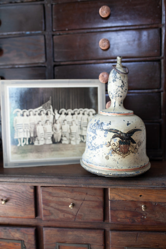 18th C Bell Form Sprinkler W/ American Eagle- Militaria & War Memorabilia