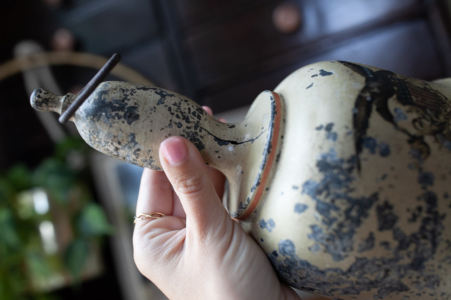 18th C Bell Form Sprinkler W/ American Eagle- Militaria & War Memorabilia