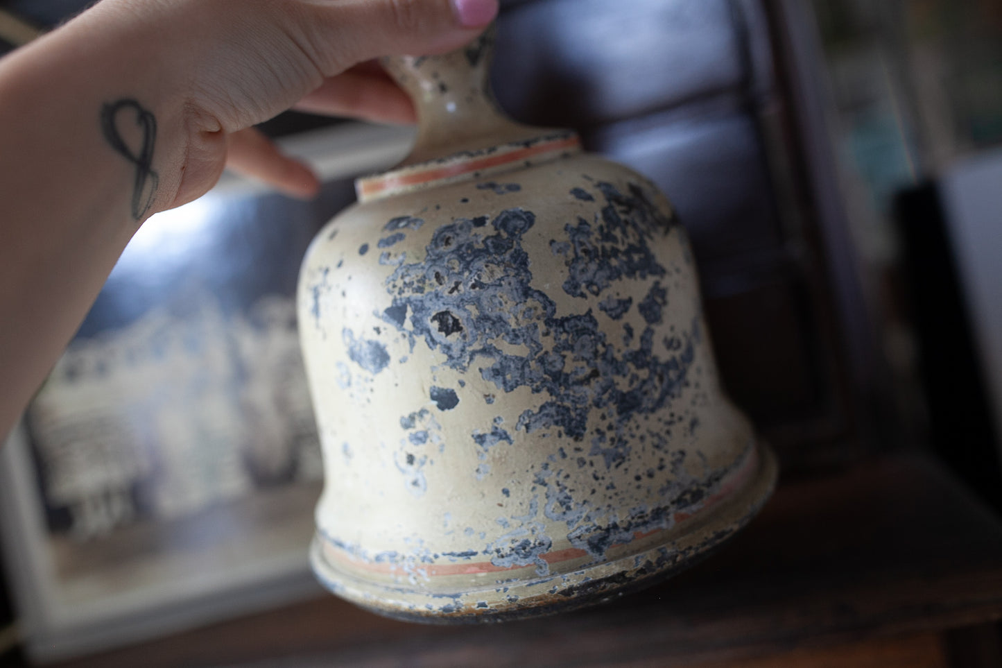 18th C Bell Form Sprinkler W/ American Eagle- Militaria & War Memorabilia