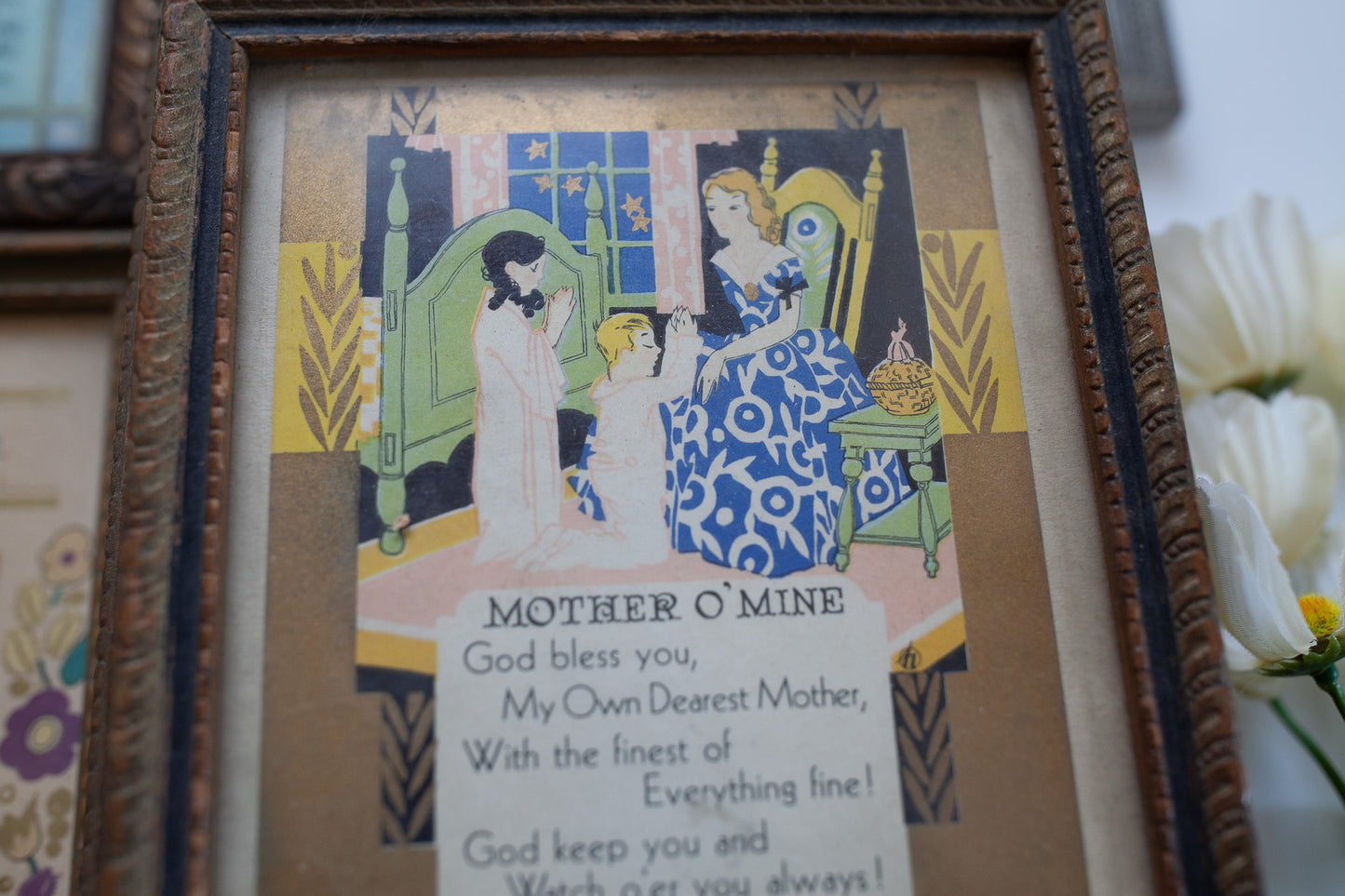 Vintage Motto Print Box- Mother Gift - Jewelry box