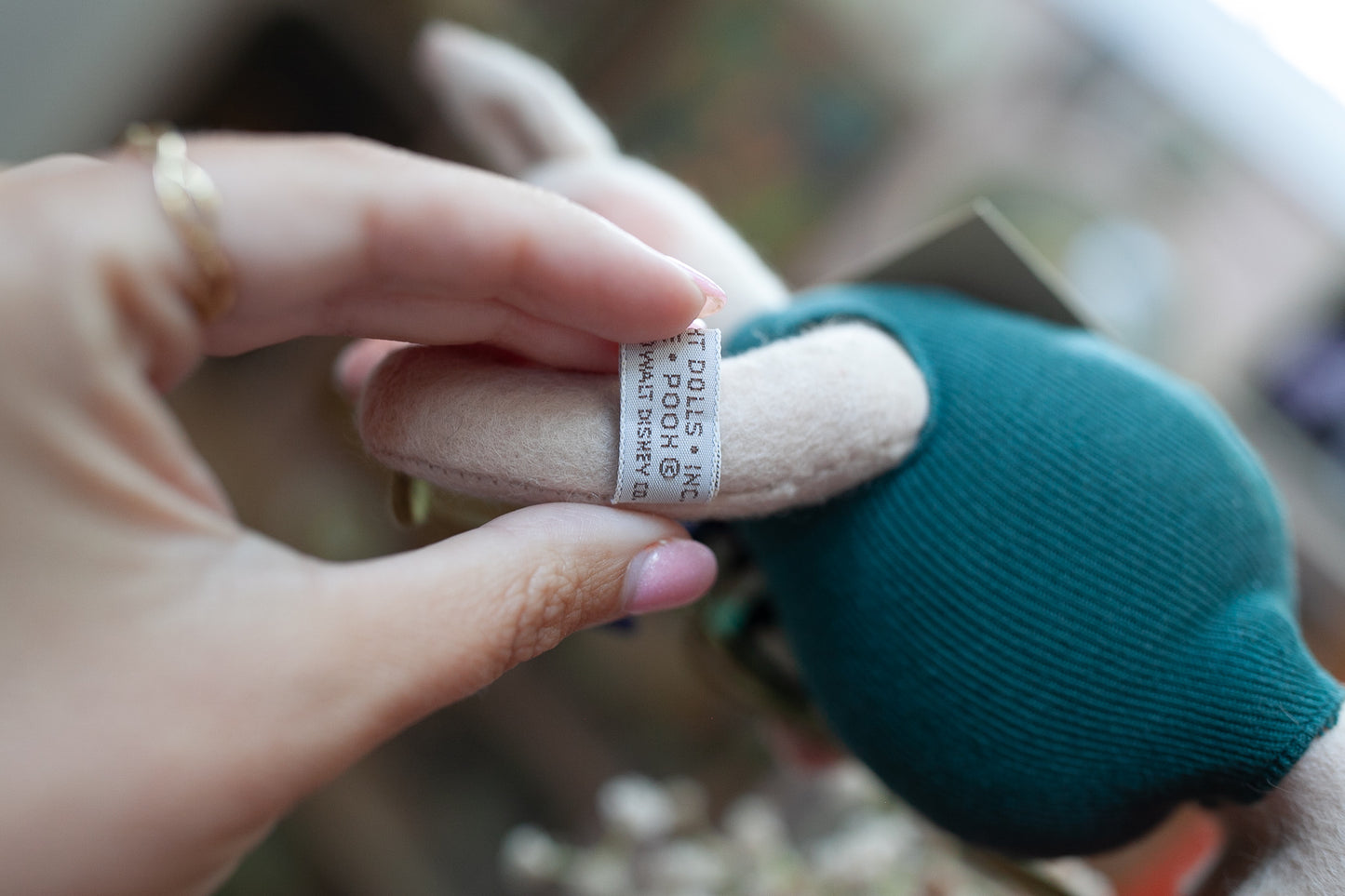 Piglet with Violets by R. John Wright - Vintage Piglet - Winnie the Pooh