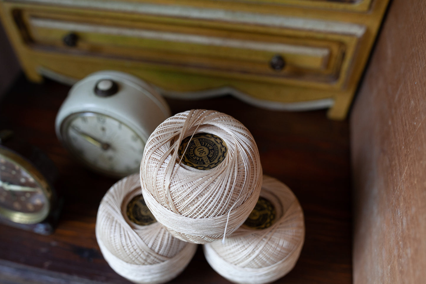 Vintage Crochet Thread - J&P Coats 30 yds Mercerized Crochet Six Cord