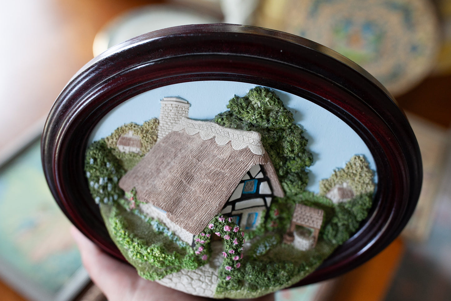 Vintage House Artwork- English Cottage- Worcester- Lakeland Studios