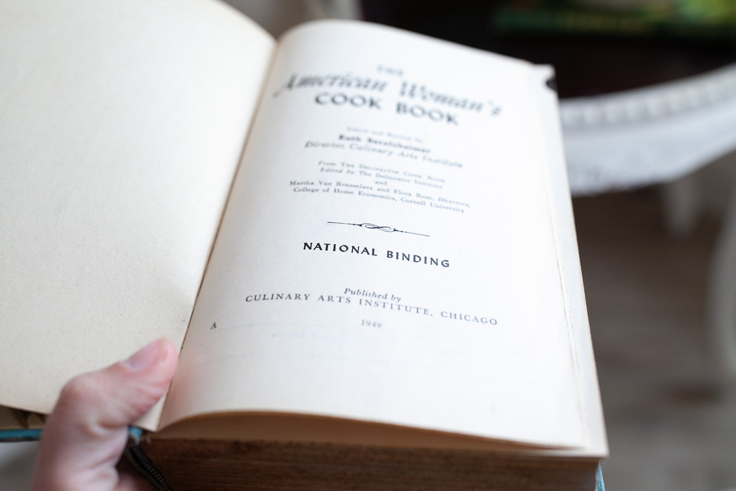 The American Woman's Cook Book, Edited by Ruth Berolzheimer 1949, Vintage Blue Hardcover Culinary Arts Institute Cookbook