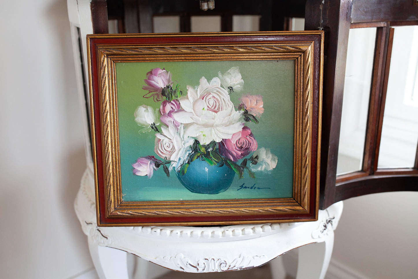 Vintage Framed Floral - Floral- Roses
