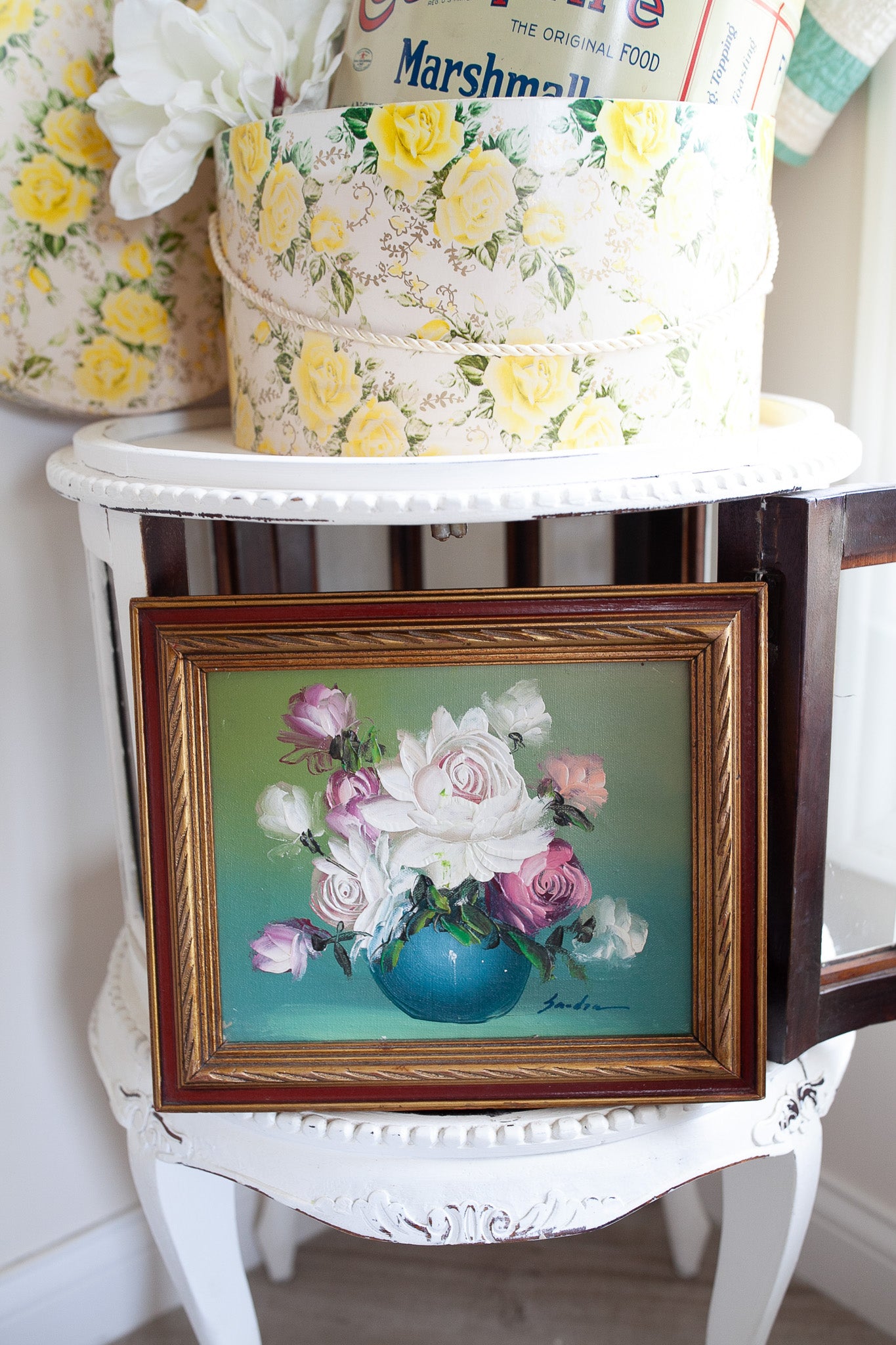 Vintage Framed Floral - Floral- Roses