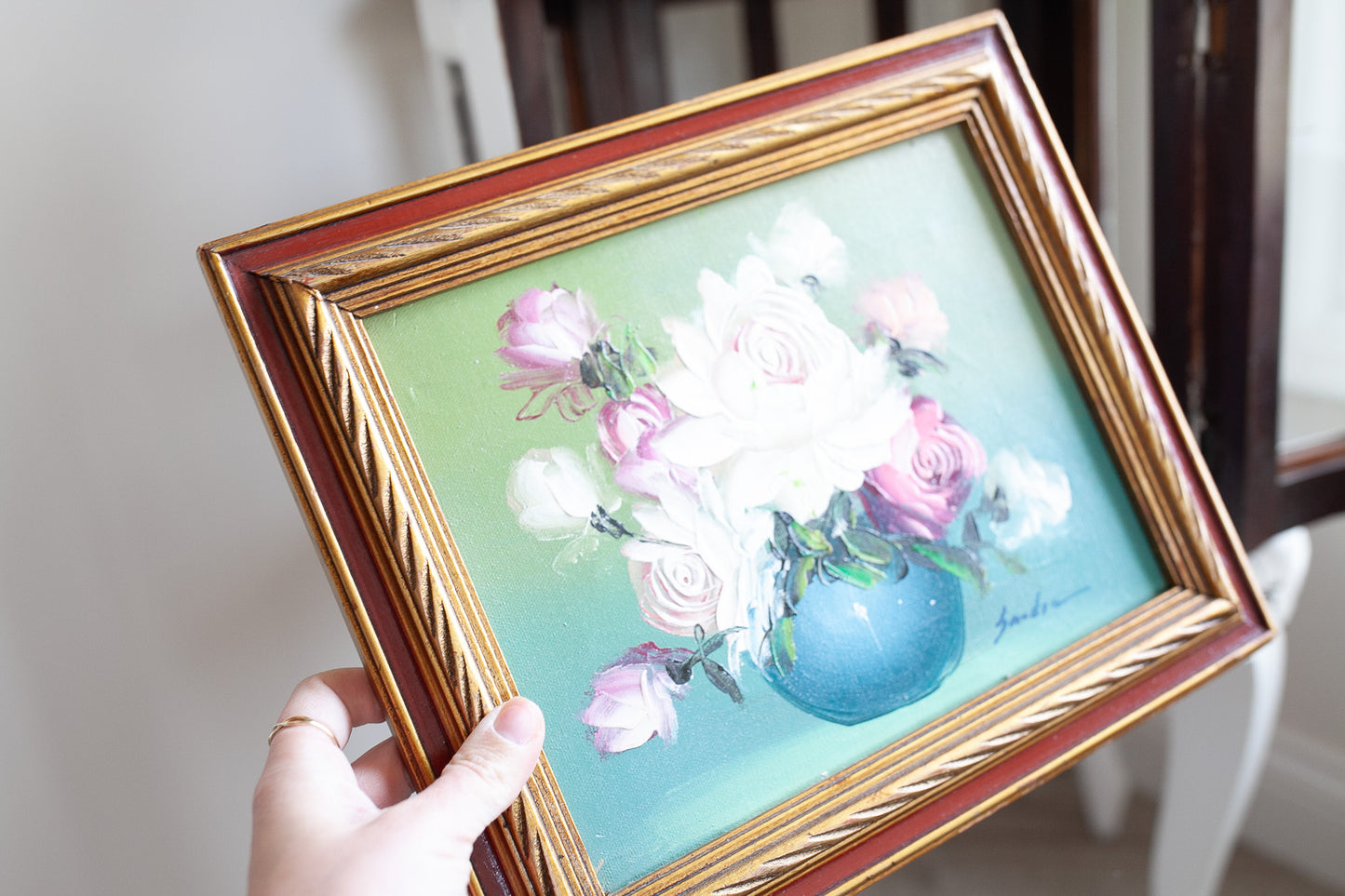 Vintage Framed Floral - Floral- Roses