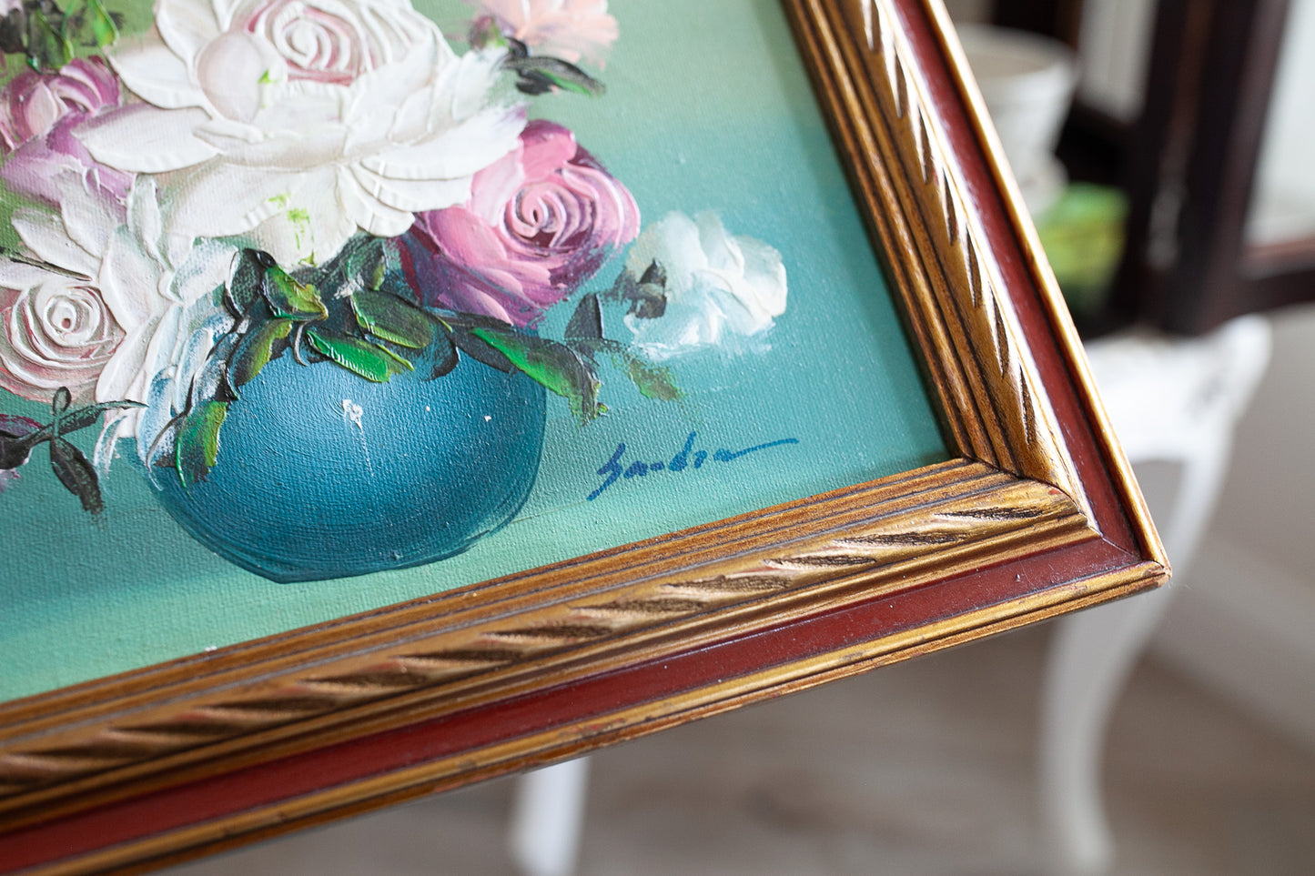 Vintage Framed Floral - Floral- Roses