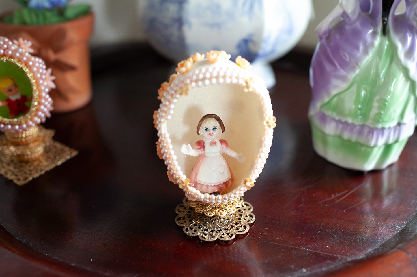 Vintage Egg Diorama -Vintage Easter