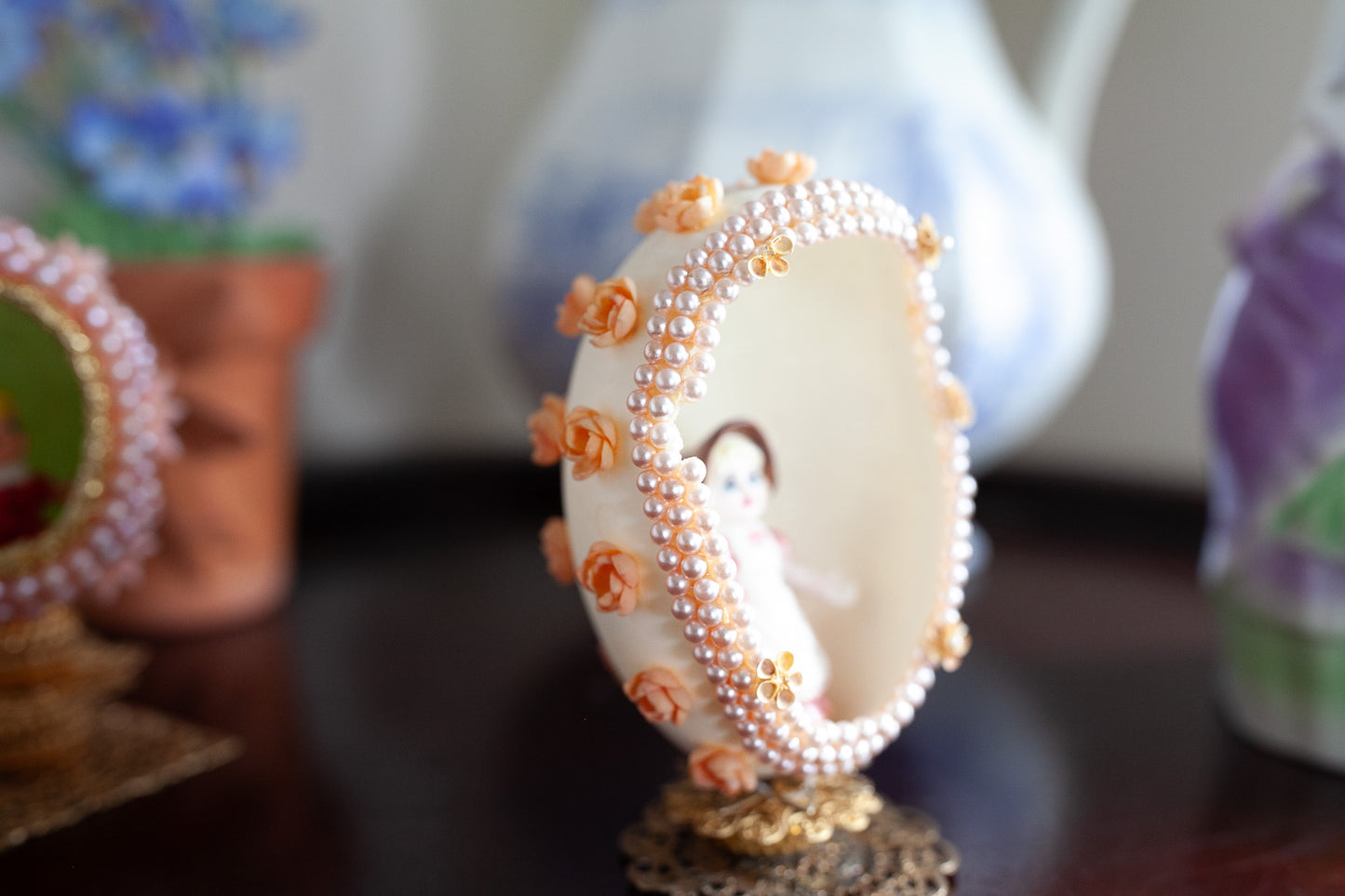 Vintage Egg Diorama -Vintage Easter