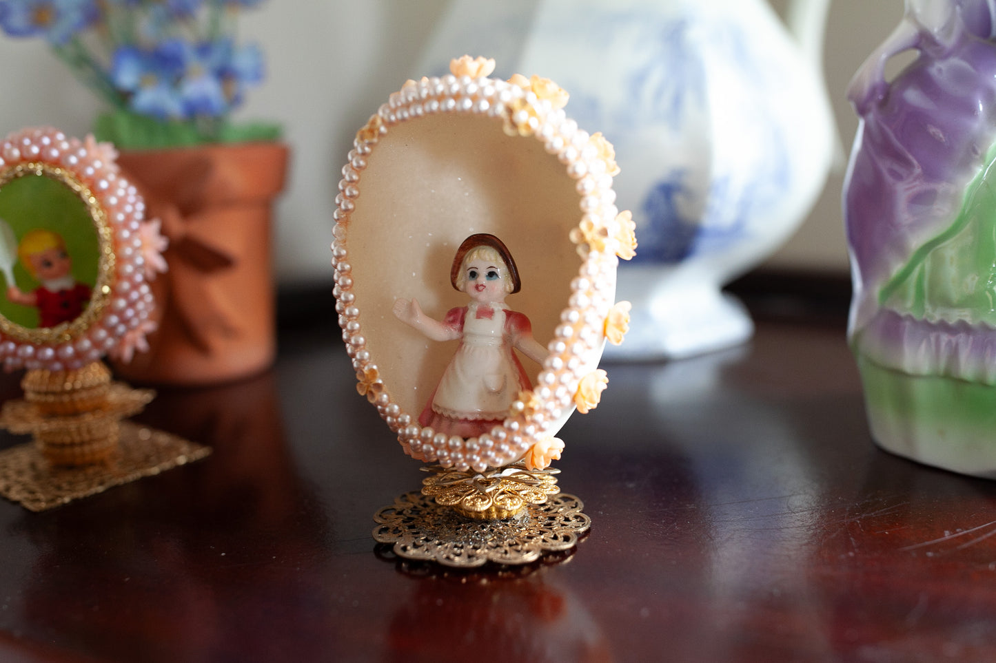 Vintage Egg Diorama -Vintage Easter