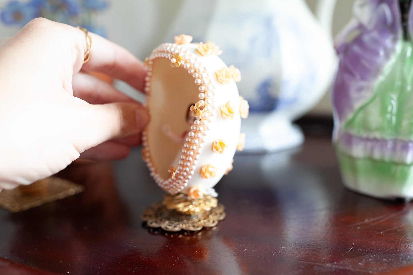 Vintage Egg Diorama -Vintage Easter