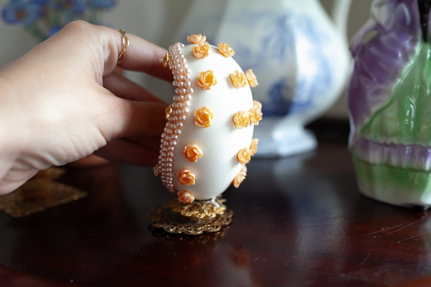 Vintage Egg Diorama -Vintage Easter