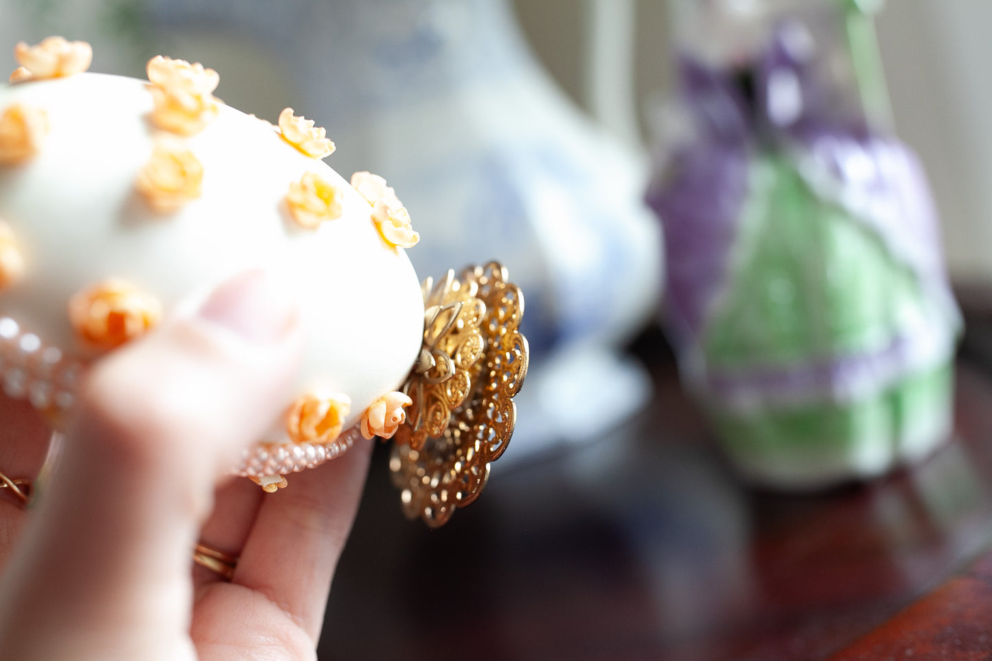 Vintage Egg Diorama -Vintage Easter