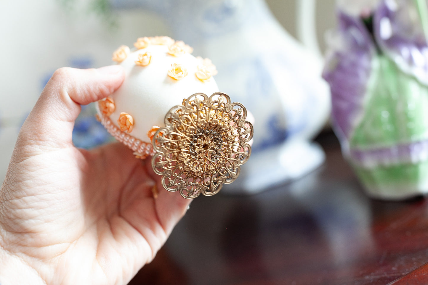 Vintage Egg Diorama -Vintage Easter