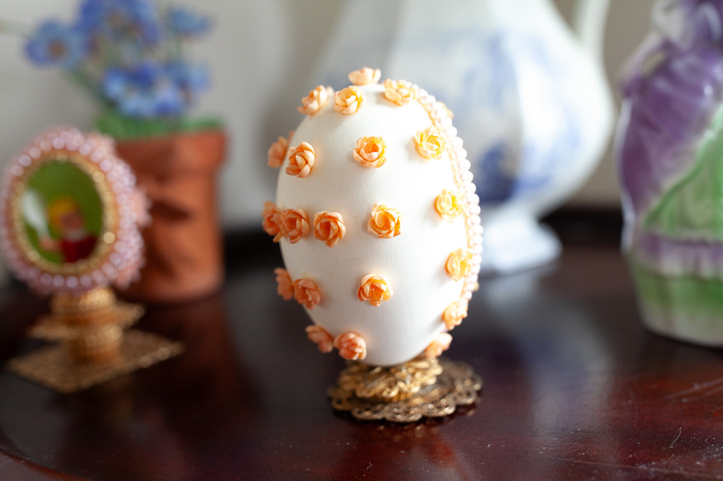 Vintage Egg Diorama -Vintage Easter