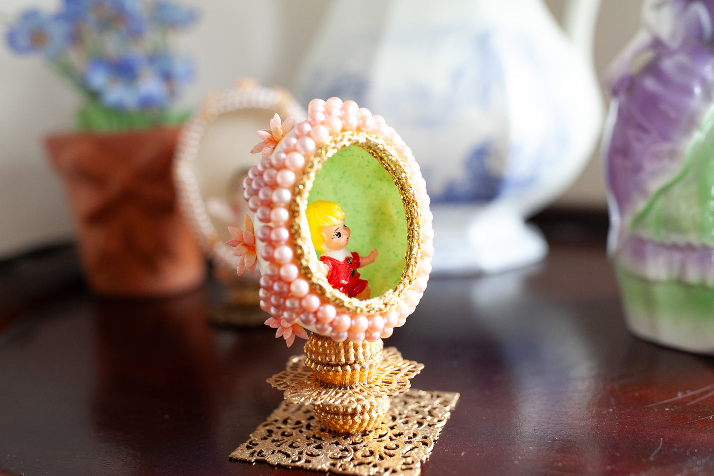 Vintage Egg Diorama