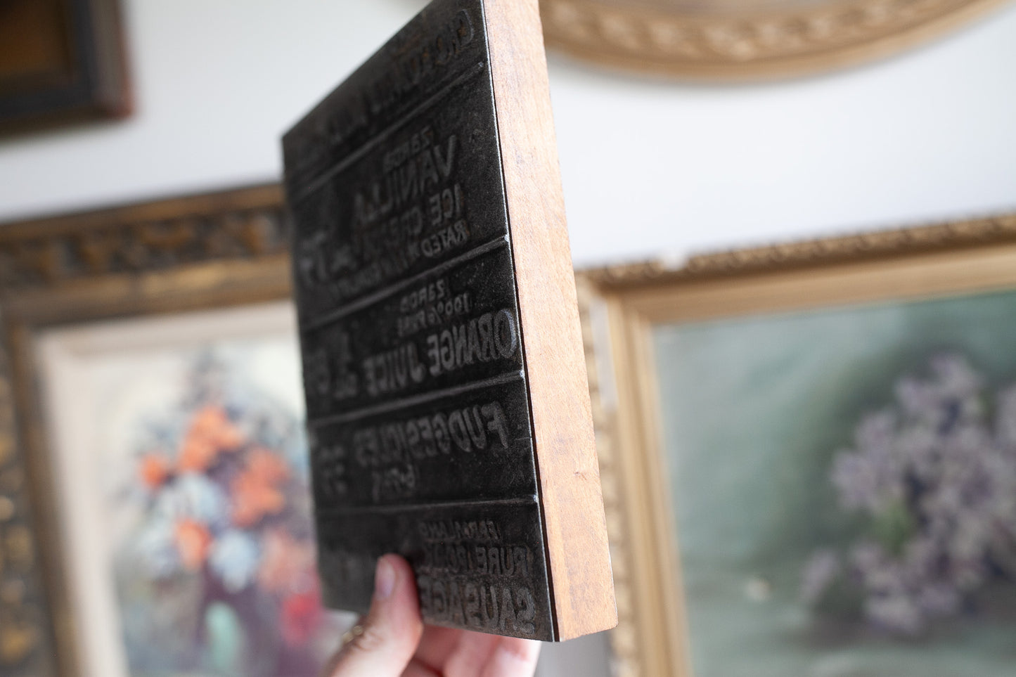 Vintage Letterpress Menu- Vintage Menu Stamp- Zarda Kansas Dairy Menu