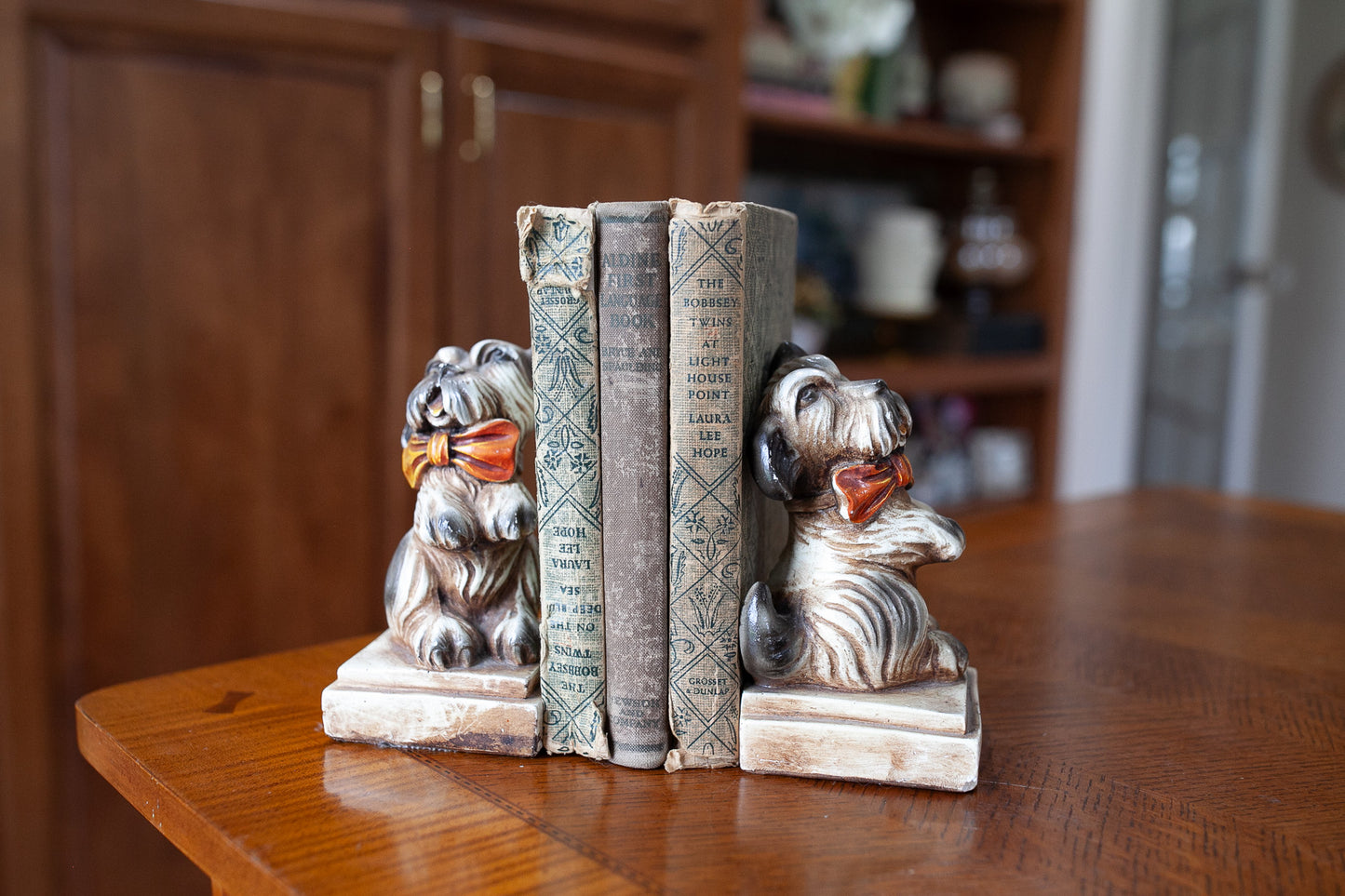 Vintage bookends- Bookends - Dog Bookends