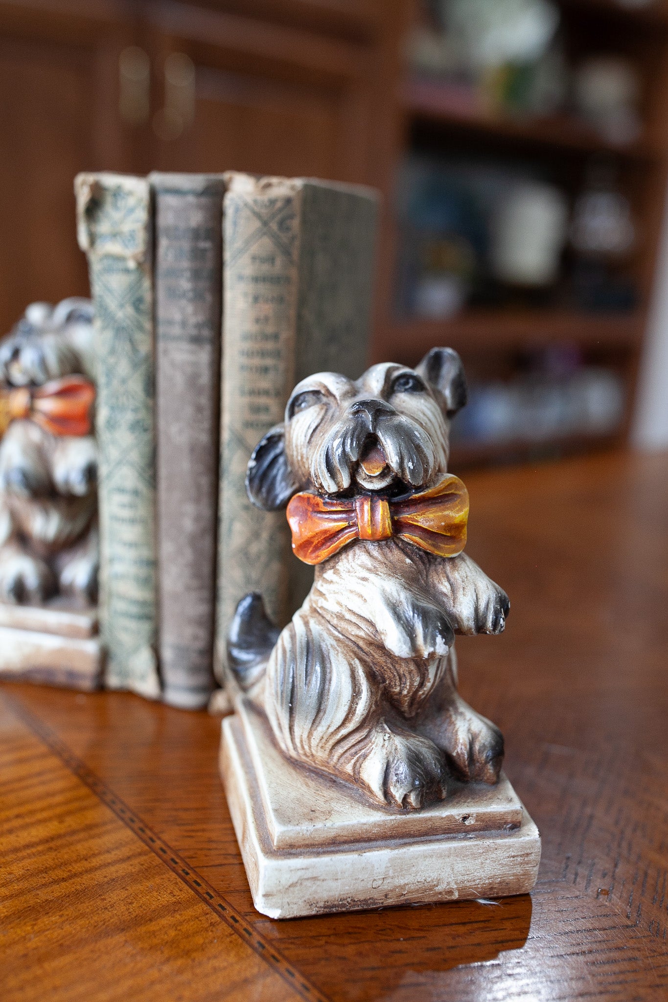 Vintage bookends- Bookends - Dog Bookends