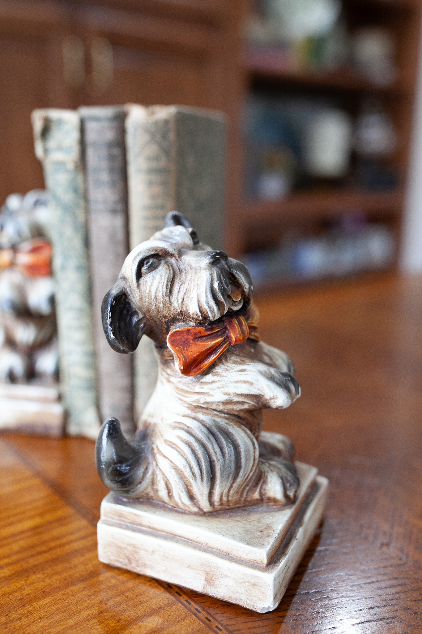 Vintage bookends- Bookends - Dog Bookends