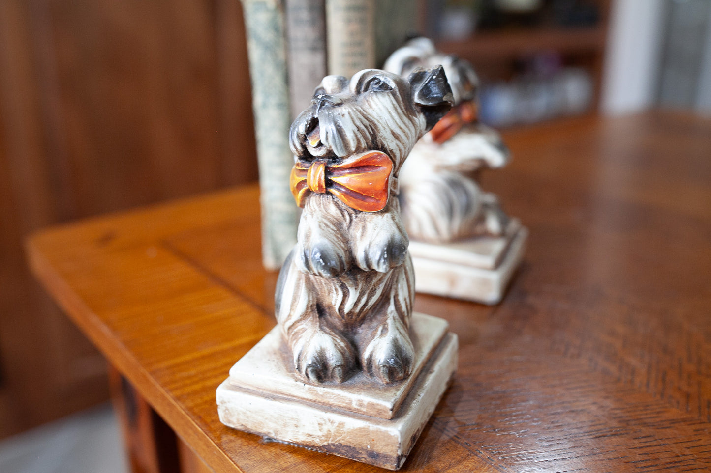Vintage bookends- Bookends - Dog Bookends