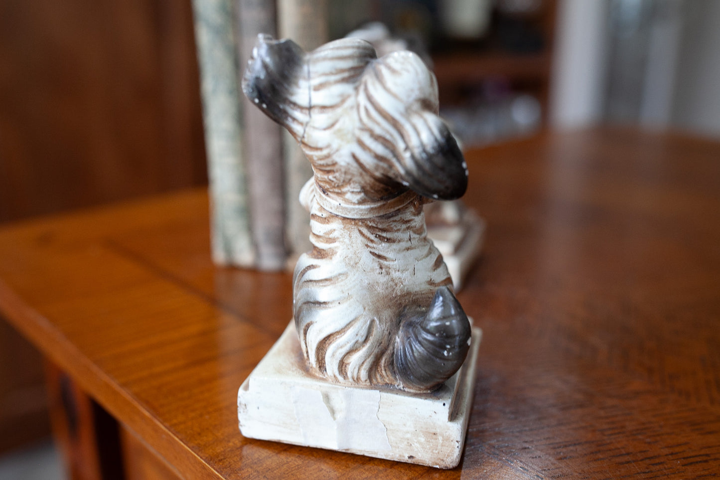 Vintage bookends- Bookends - Dog Bookends