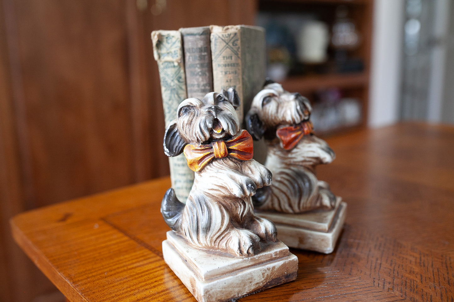 Vintage bookends- Bookends - Dog Bookends