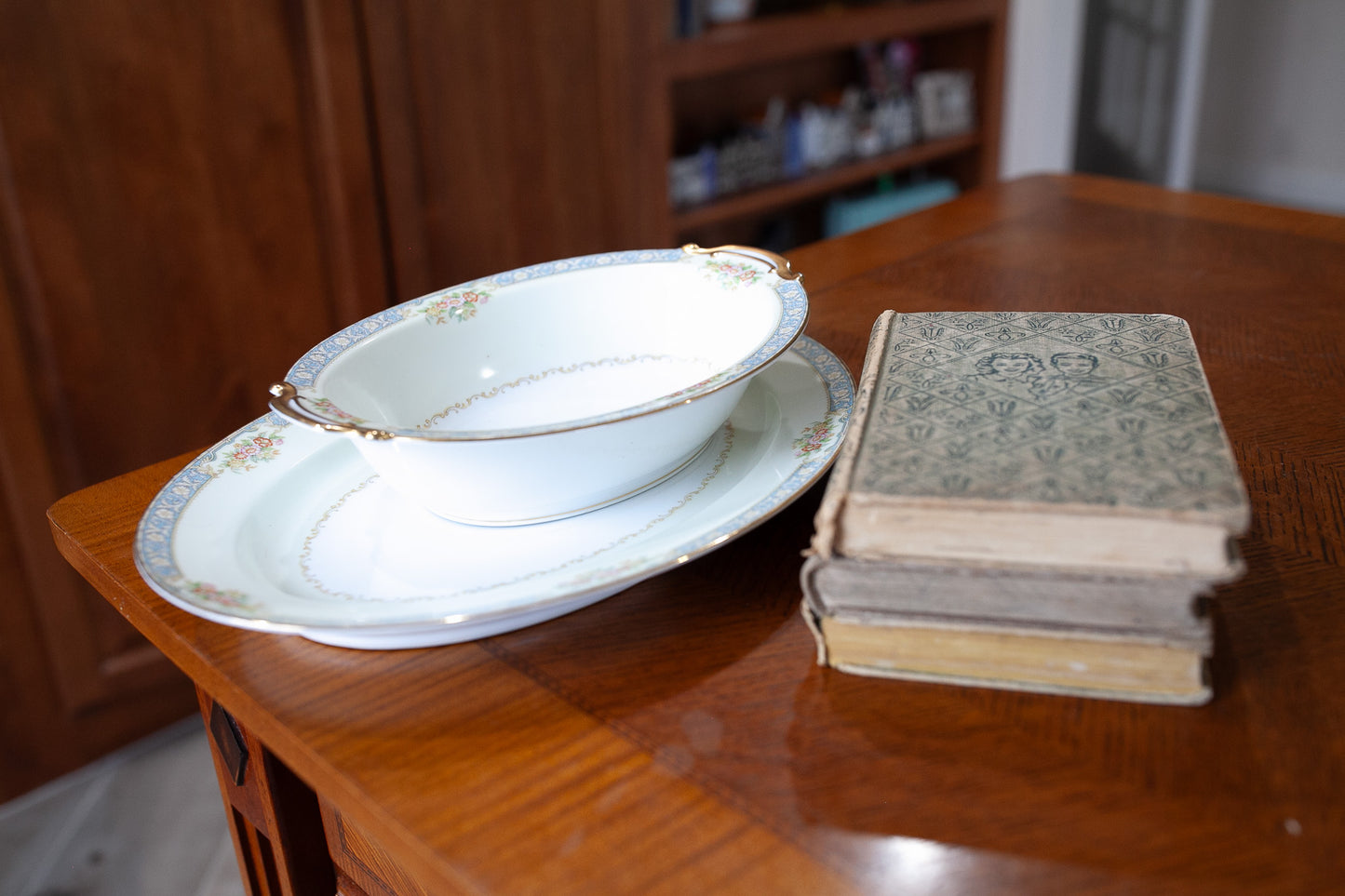 Vintage China Bowl- Noritake Royce -Oval Vegetable Bowl